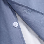 Men's Solid Color Cotton Linen Double Pocket Buttoned Blazer Jacket