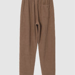 Men's solid color corduroy texture long sleeve + pants set