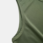 Athletic Mesh Kangaroo Pocket Hooded Tank