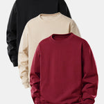 3 Pieces Basic Relax Fit Sweatshirt