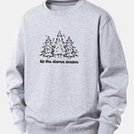 Christmas Tree Print Relax Fit Sweatshirt
