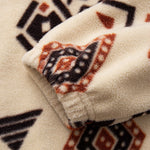 Relax Fit Tribal Geometry Teddy Hoodie & Shorts