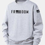 American Freedom Print Relax Fit Sweatshirt