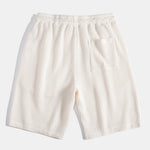 Waffle Button Up Shirt & Drawstring Knitted Waffle Shorts