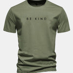Regular Fit Be Kind Print Cotton T-Shirt
