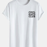 Cool Dads Club Print Cotton Arc Hem T-Shirt