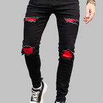 Men's ripped contrast denim  Jeans