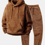 Basic Teddy Hoodie & Teddy Jogger Pants
