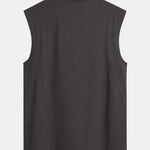 Cotton Panel Sleeveless T-Shirt