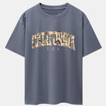 Paisley California Print Drop Shoulder Oversize T-Shirt