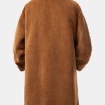 Relax Fit Warm Teddy Fleece Long Coat