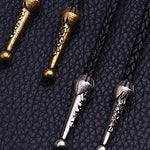 Men's Vintage Cowboy Hat Feather Necklace
