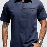 Men's Hawaiian beach casual lapel short-sleeved polo