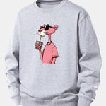 Pink Panther Print Relax Fit Sweatshirt