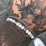 Zircon pearl bracelet 2 Pcs/set