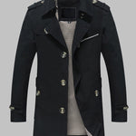Men's slim fit side pocket casual single breasted jacket
