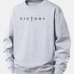 Victory Slogan Print Relax Fit Sweatshirt