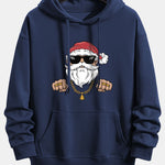 Hip Hop Santa Claus Print Relax Fit Hoodie