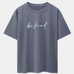 Be Kind Print Drop Shoulder Oversize T-Shirt