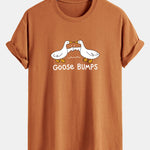 Regular Fit Goose Fist Bump Print Cotton T-Shirt