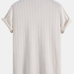 Twist Texture Knit Polo Shirt