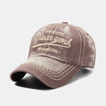 New York Embroidery Washed Baseball Cap