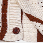 Stripe Eyelet Knitted Shirt
