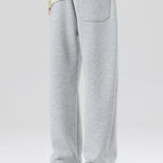 Straight Leg Pleated Pintuck Sweatpants