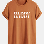 Regular Fit Daddy Print Cotton T-Shirt