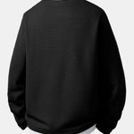 2 In 1 Henley Collar Waffle T-Shirt