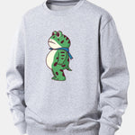 Portland Frog Print Relax Fit Sweatshirt