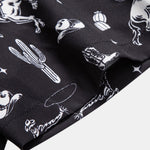 Cowboy Cactus Print Button Up Shirt & Swim Shorts