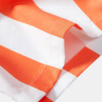 Stripe Print Button Up Shirt & Swim Shorts