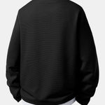 2 In 1 Button V-Neck Waffle T-Shirt With Pocket