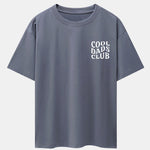 Cool Dads Club Print Drop Shoulder Oversize T-Shirt