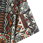 Ethnic Geometry Print Button Up Shirt