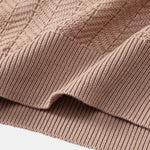 Textured Knitted V Neck T-Shirt