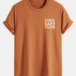 Regular Fit Cool Dads Club Print Cotton T-Shirt