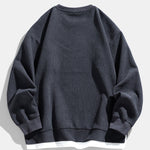 2 In 1 Crew Neck Stretch Corduroy Sweatshirt