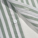 Men's Simple Striped Casual Long Sleeve Button-Down Shirt