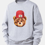 Los Angeles Bear Print Relax Fit Sweatshirt