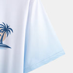 Gradient Palm Tree Print T-Shirt