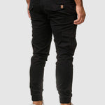 Casual Patchwork Pants with Dual Pockets