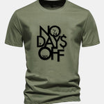 Regular Fit Slogan Print Cotton T-Shirt