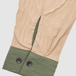 Men's Color Block Patchwork Oversized Casual Long Sleeve Shirt