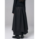 Multi-layered Fake Two-piece Wide-leg Culottes