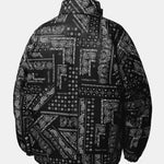Reversible Paisley Puffer Coat