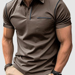 Men's business casual lapel short-sleeved polo