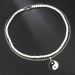 Yin Yang Bagua Pearl Pendant Couple Necklaces 2Pcs/set