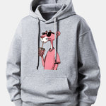 Pink Panther Print Relax Fit Hoodie